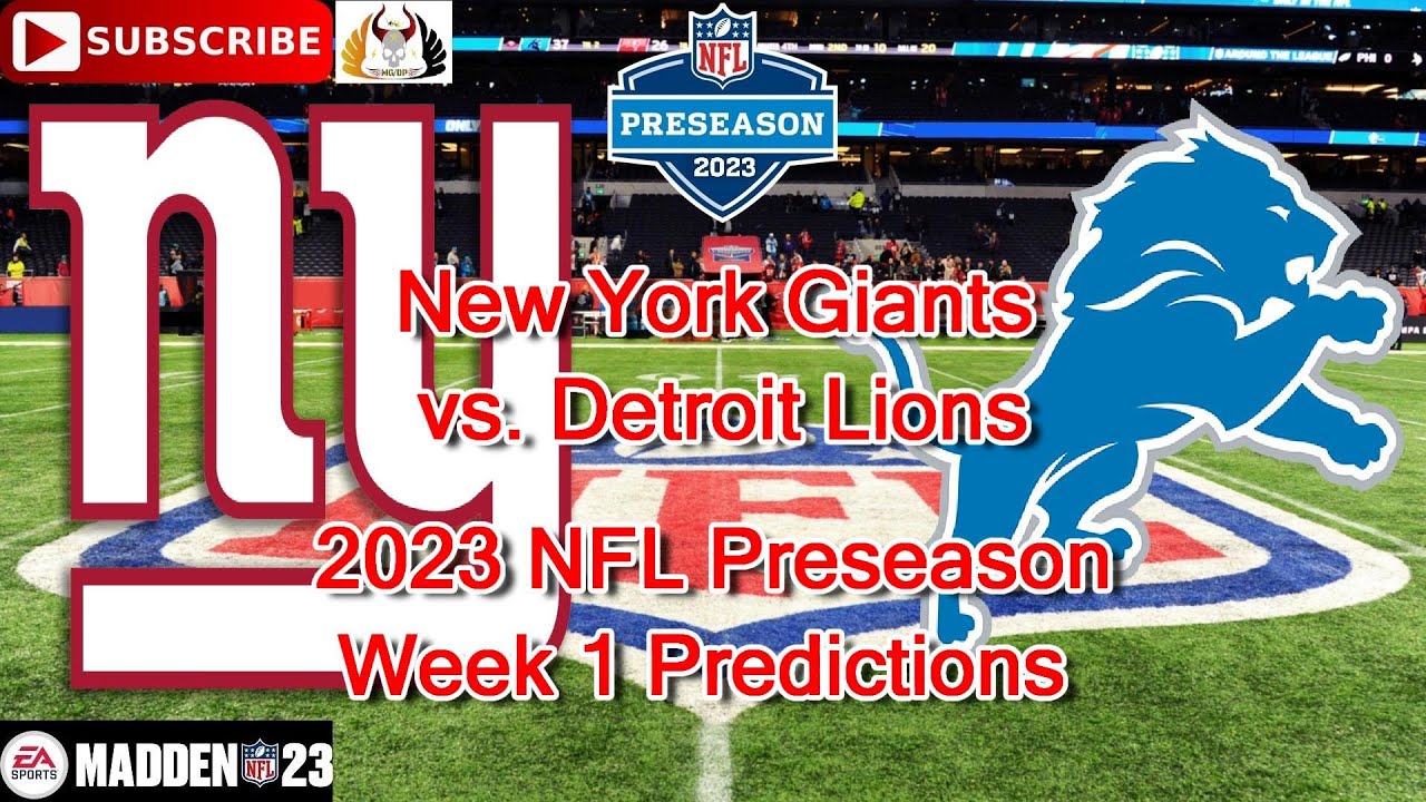 Watch live: Detroit Lions vs. New York Giants Madden 23 preview - Pride Of  Detroit
