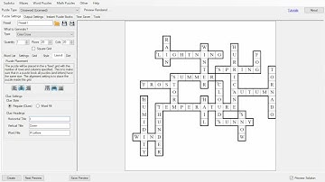 How to create Crossword puzzles with Puzzle Maker Pro - Criss Cross