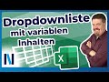 Excel 2019: Mit den Funktionen INDIREKT und ANZAHL2 kannst Du Dropdownlisten variabel gestalten!