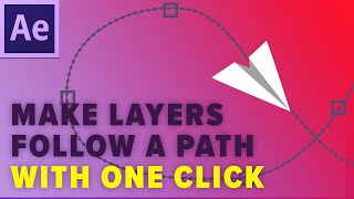 Animate along a custom path in After Effects (2019)
