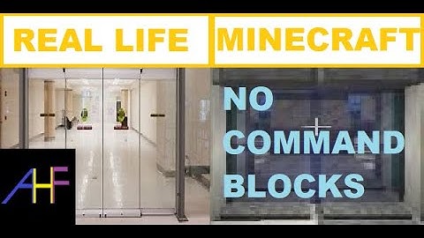 How To Make An Automatic Sliding Door In Minecraft (NO COMMAND BLOCKS)