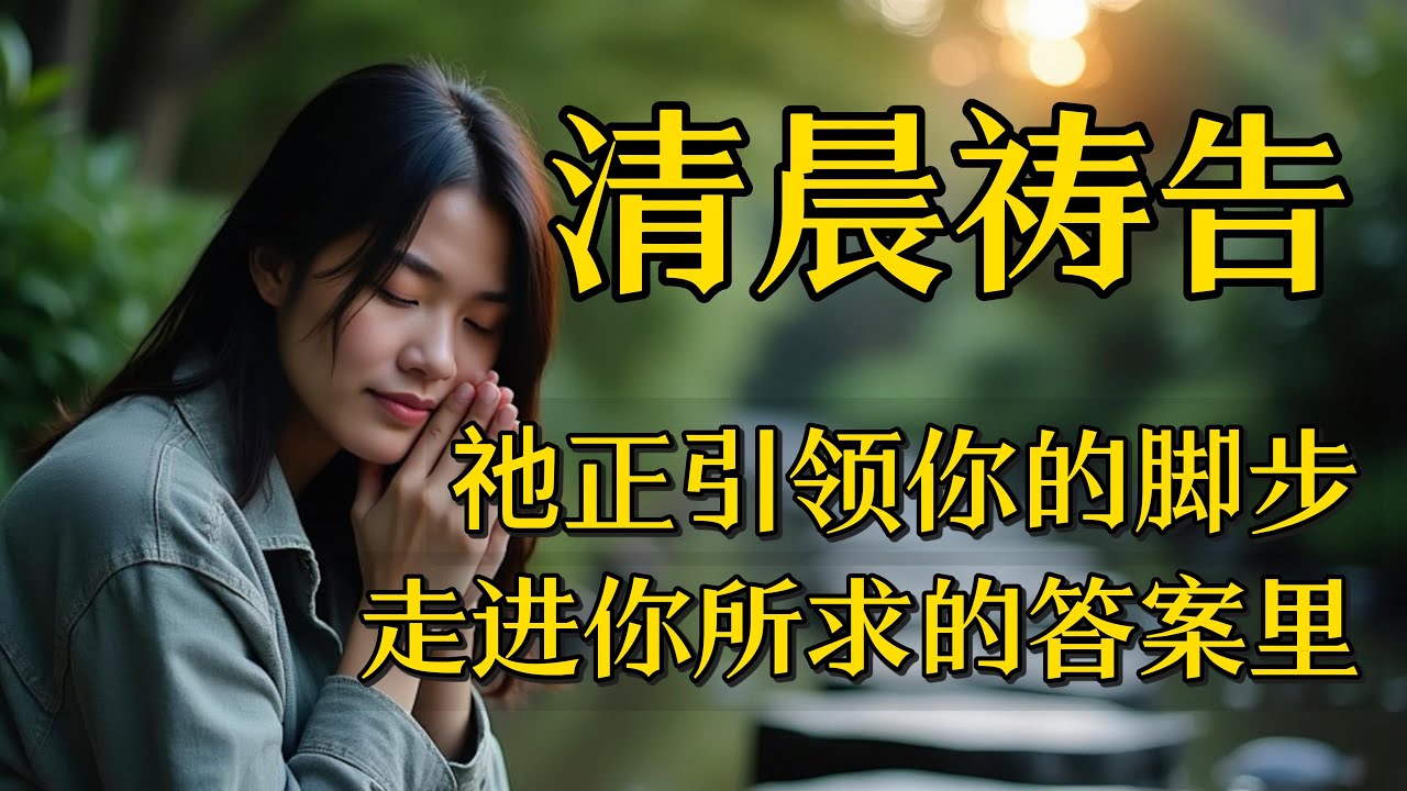 清晨祷告：祂正在指引你的脚步，走进你所祈求的答案里|晨禱