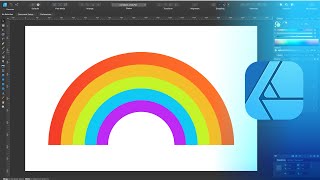 How to Draw a Rainbow in Affinity Designer - Vector Art Tutorial