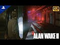Alan Wake 2 - [Part 4 - The Haunted Subway Tunnels] - [PS5 GAMEPLAY] - No Commentary