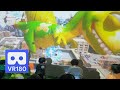 3D 180VR 4K Ball Pool Fight with Dinosaur Boss 😍😍 Interactive Screen Sport Game for Children