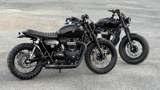 Triumph T100 ใส่ล้อคนละแบบ 2สไตล์ ชอบแบบไหน เลือกดูครับ 📌📌