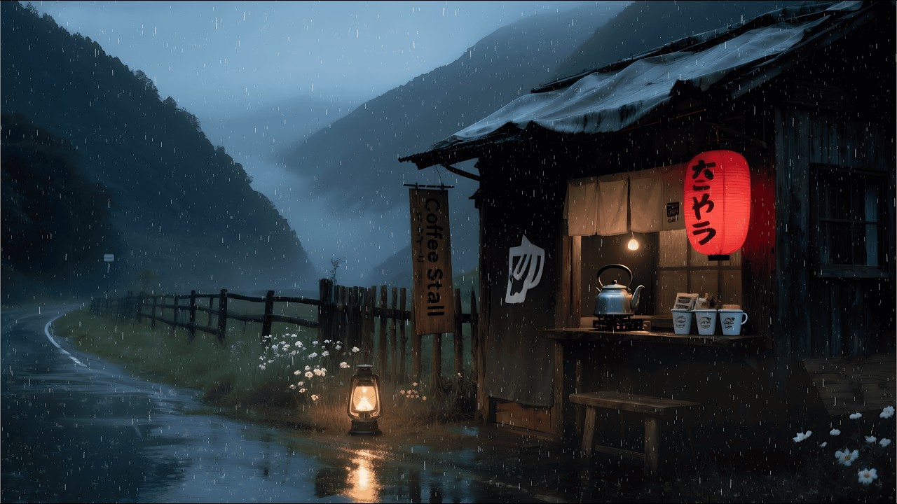 When the Rain Washes the Day Away 🌧️ Calm Lofi Rain Music for Deep Sleep & Relax