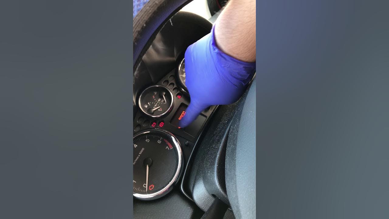 HOW TO REMOVE RESET CAR SPANNER SERVICE LIGHT ON PEUGEOT 207 YouTube