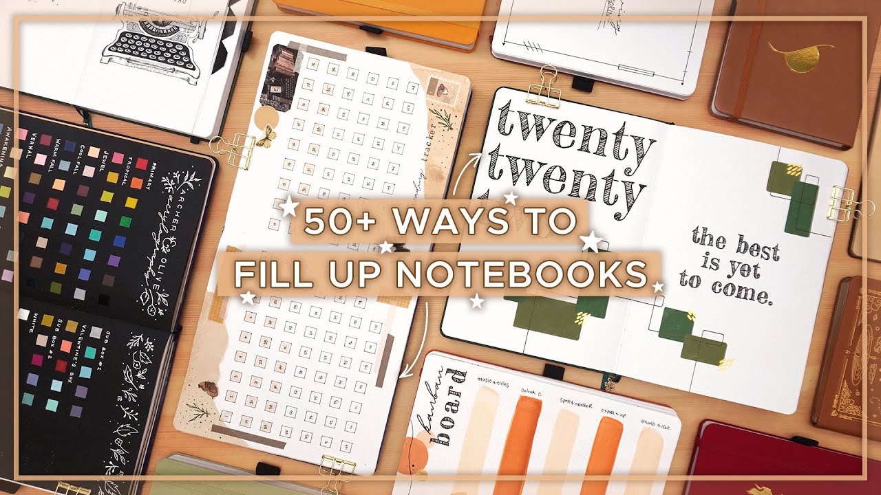 50+ Ideas For Your Empty Notebooks And Blank Journals!