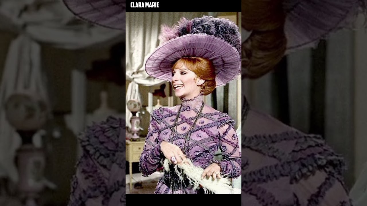 hello dolly purple dress Dolly's lavender lattice gown