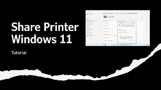 How to share printer in Windows 11