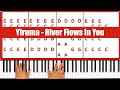 River flows in you piano  how to play yiruma river flows in you piano tutorial