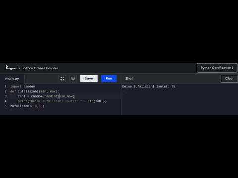 Python. Prozedur mit Wertübergabe
