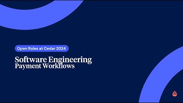 Open Roles at Cedar - Software Engineering, Payment Workflows