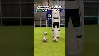 Speed Showdown: Mannequin vs. Footbot Pitching Machine💨⚽️#speed #challenge