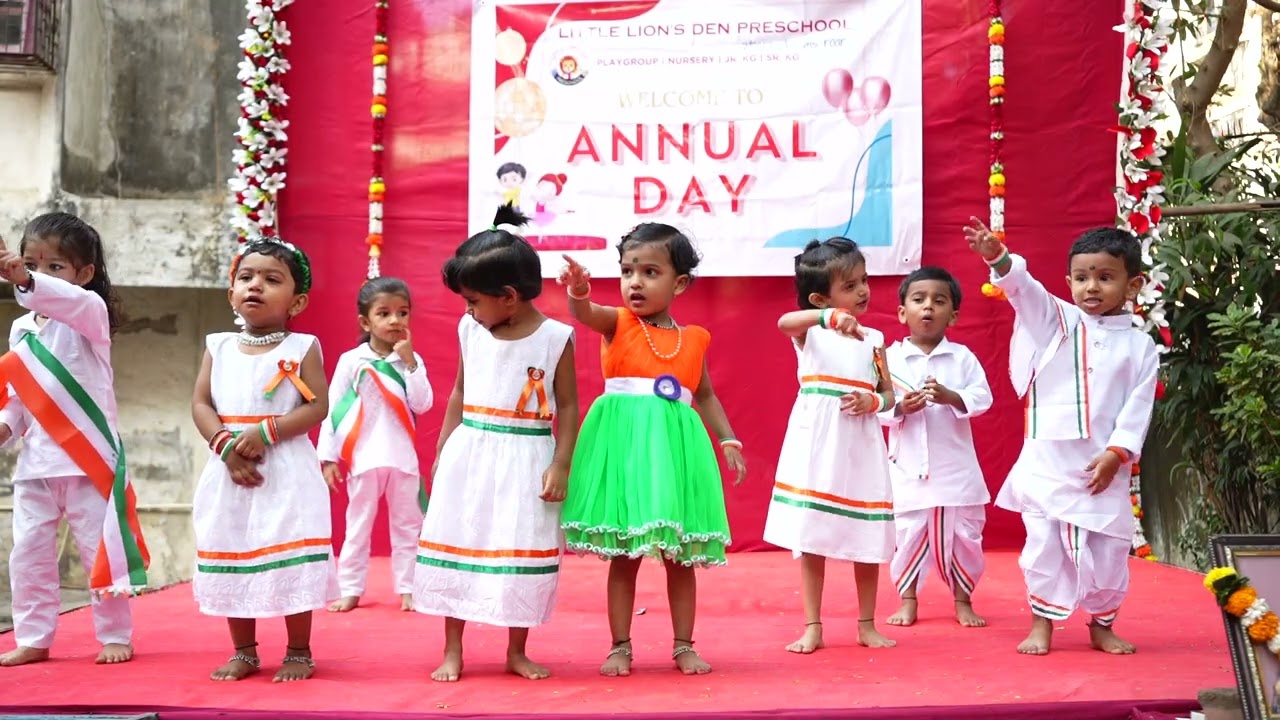 Annual Day Dance | Chak de India, Indiawale | Playgroup | Little Lions Den Preschool