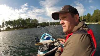 Pêche de la perche en kayak au lac de Hourtin
