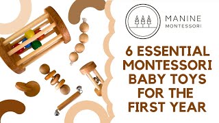 6 Essential Montessori Baby Toys for the First Year: the Manine Montessori Baby Set
