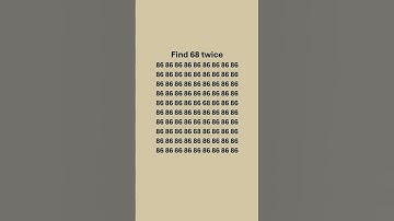 Find the  68 twice - Math Quiz  #math #quiz #shorts