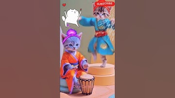 kitty dancing 😺💃|Cat dance|#shorts #cat #catvideos #usacats #cutecartoon