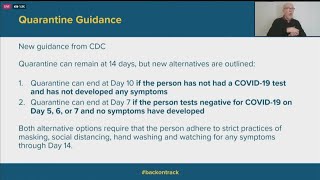 CDC to shorten COVID-19 quarantine to 10 days, 7 with test