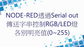 NODE-RED控制藍芽LED調光器 Part 1