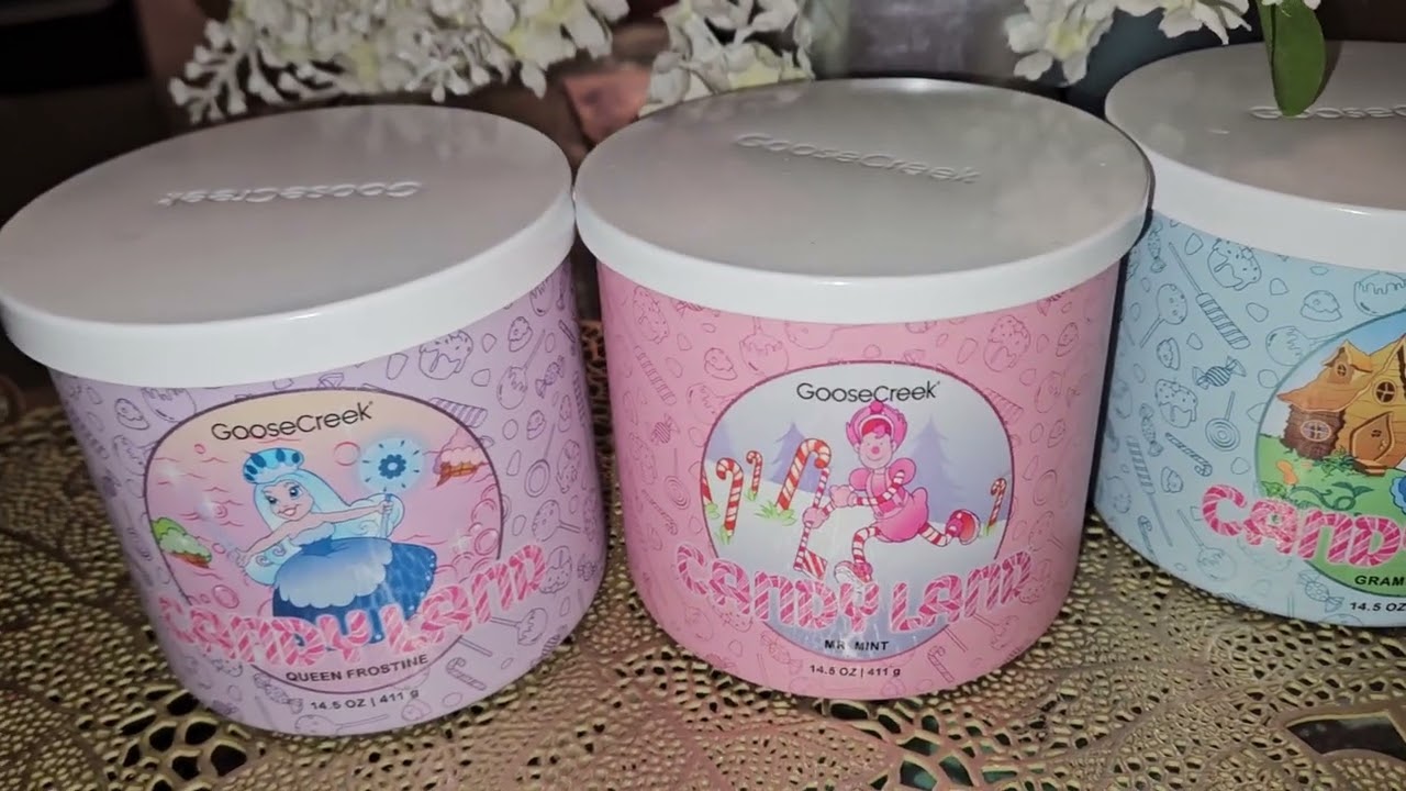 ❄️Goose Creek Candle review Jan 2024 Queen Frosing, Mr.Mint, Gramma Nut, Warm Vanilla Woods☃️