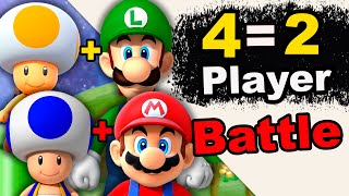 New Super Mario Bros. Wii – Coin Battle 4 (2) Player (Mario + Blue Toad, Luigi + Yellow Toad)