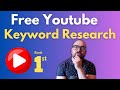 Youtube Tips: Free Youtube Keyword Research Tool