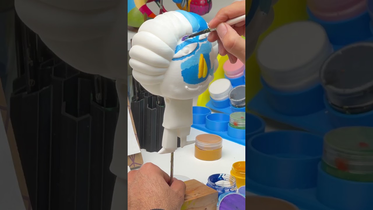 A 2D image transformed into a tangible, 3D sculpture through the magic of 3D