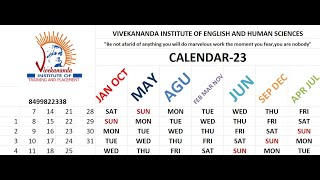 Pocket Calendar splaner || 2023 single page calendar trending excell sheet learning excell easy screenshot 4