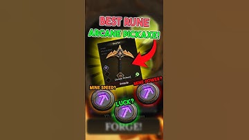 BEST RUNE FOR ARCANE PICKAXE in The Forge!