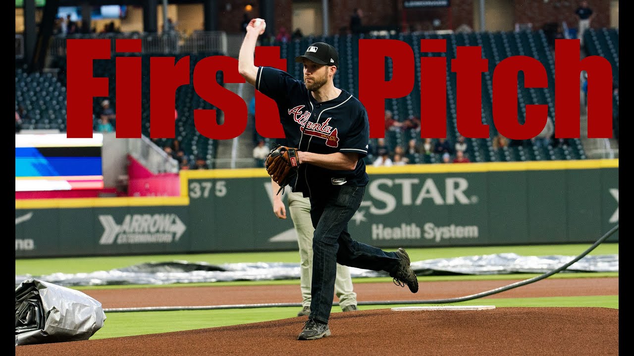 Throwing out The Atlanta Braves' Ceremonial FIRST PITCH at SunTrust