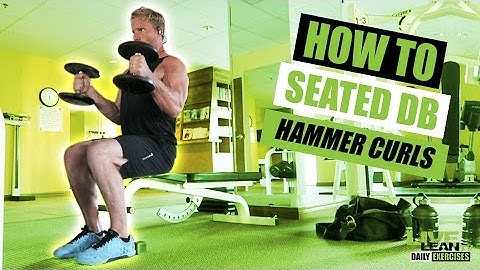 How To Do SEATED DUMBBELL HAMMER CURLS | Exercise Demonstration Video and Guide