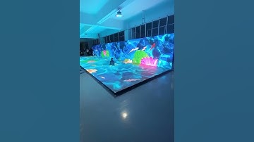 Kid Runs Safely  on An LED  Floor #leddisplay #ledscreen