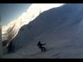 Couloirs montchavin entre potes petite avalanche