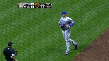 CHC@MIL: Rizzo makes a nice running grab in the 2nd