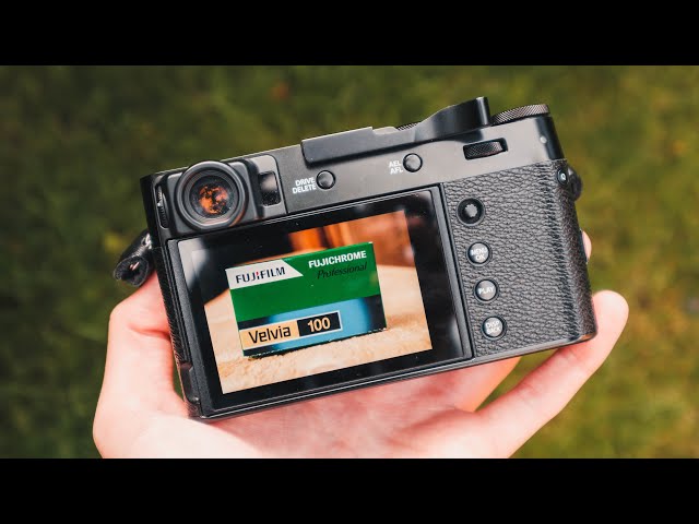 FUJIFILM X100V SIMULATION vs REAL FUJI VELVIA 100 - YouTube