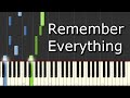 [Five Finger Death Punch - Remember Everything] Piano Tutorial