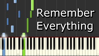 [Five Finger Death Punch - Remember Everything] Piano Tutorial chords