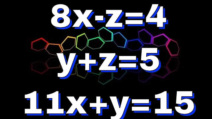 Systems of Equations in 3 Variables (x,y,z)