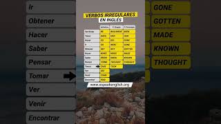 🚀APRENDER VERBOS IRREGULARES en INGLÉS🧠¿Lo sabías?