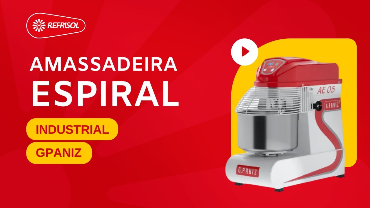 G.Paniz AE05G2 Amasadora de Espiral para 5kg – INMEZA