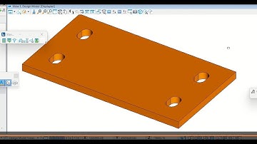 3D Tutorial For Beginners/Students - Creating A Basepate  Using Bentley Microstation /OPM