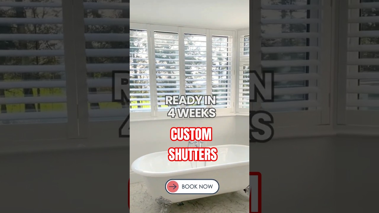 🚨Custom Shutters Ready in JUST 4 Weeks! | Transform Your Home with 5⭐ Custom Shutters & Blinds