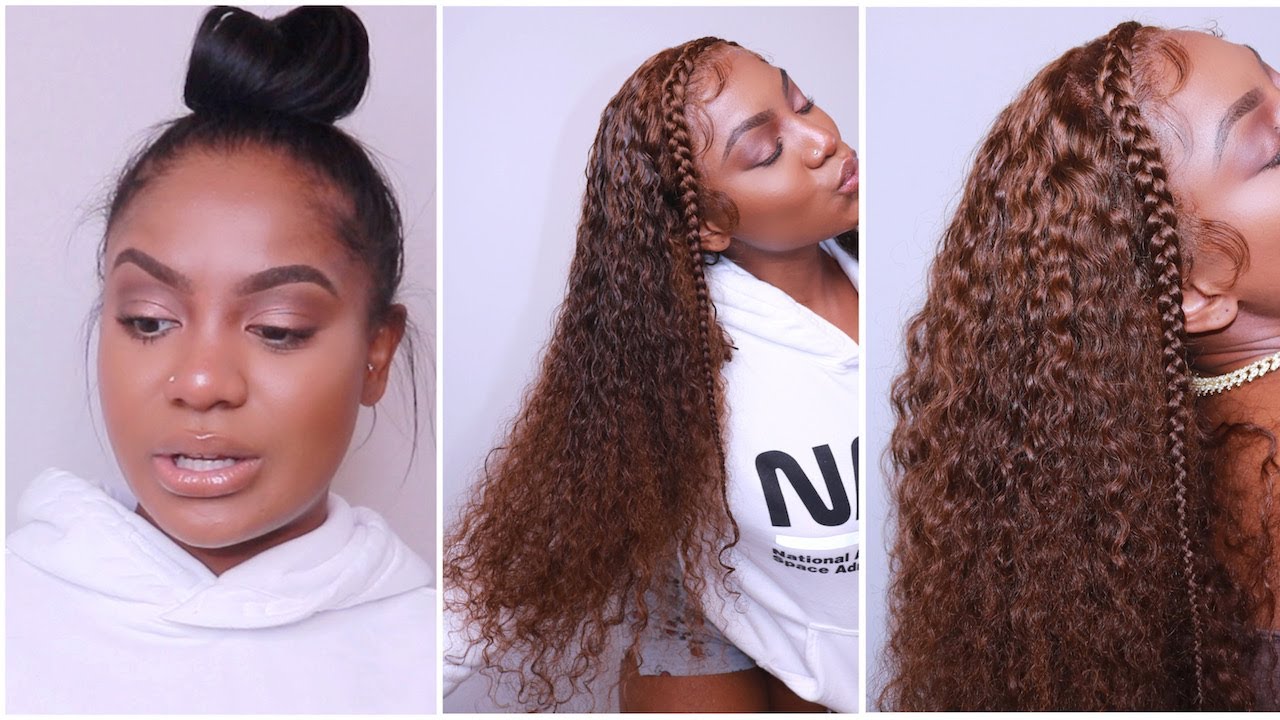 DIY CINNAMON BROWN HAIR COLOR ON CURLY HAIR. ft. 