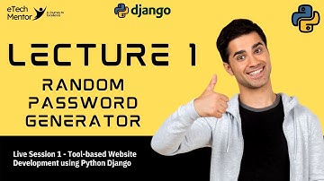 Build Random Password Generator Website using Python Django | eTechmentor