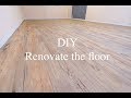 Interior DIY. Renovate the floor/セルフリノベで床を貼ってみました（フロアシート）。