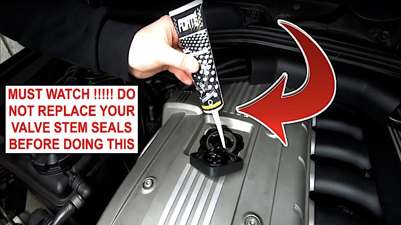 How To FIX Valve Stem Seals & Rear Main Seal For $10 . DO NOT Remove  Your Head !!!! THIS WORKS 