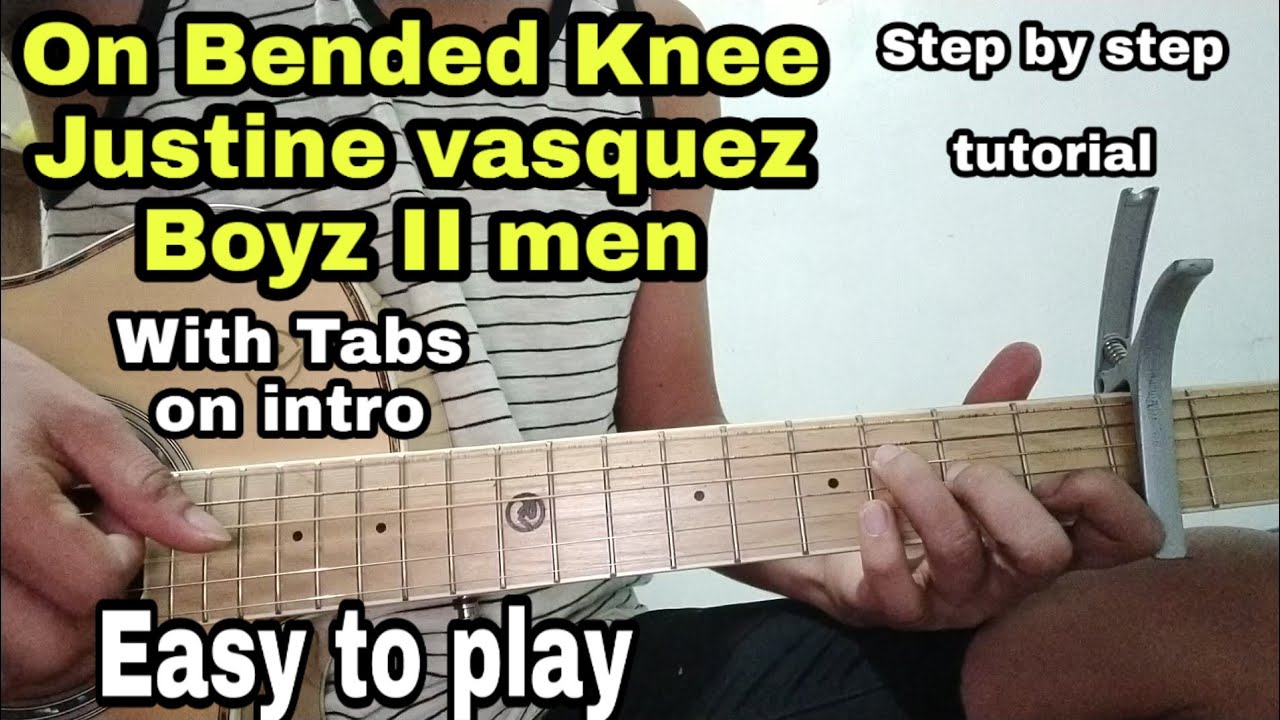 On Bended Knee - Intro Tabs + Guitar tutorial Strumming / Plucking